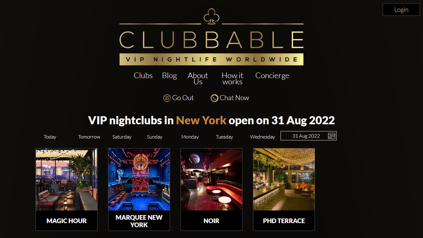 Nightclubs in New York open tonight. Guest list & Tables